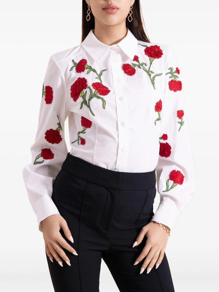 Isabela embroidered blouse - White Multi