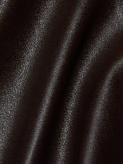 Lilou Vegan Leather Skirt - Coffee Bean