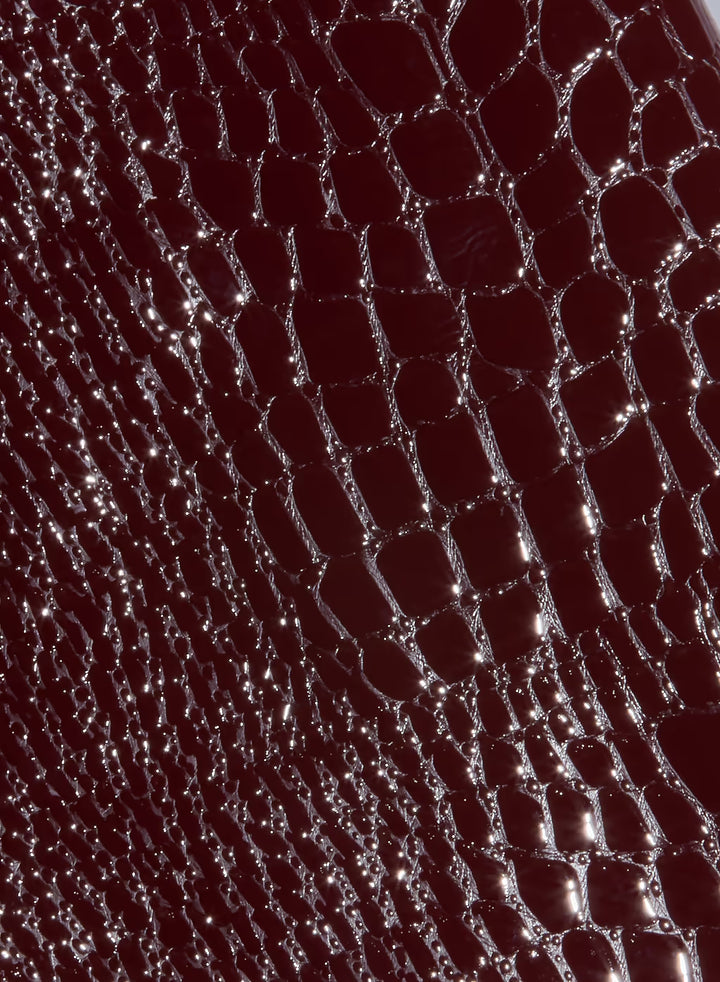 Violetta Vegan Leather Skirt - Dark Port Croc