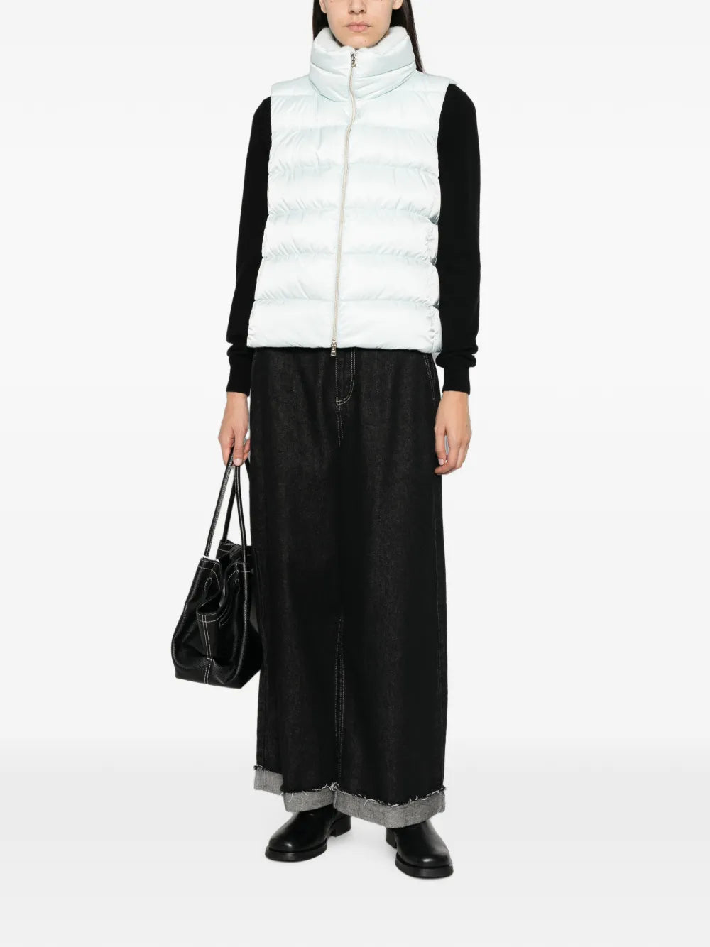 Herno Faux-Fur Collar Puffer Vest