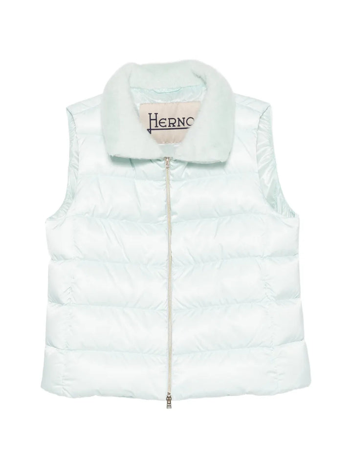 Herno Faux-Fur Collar Puffer Vest