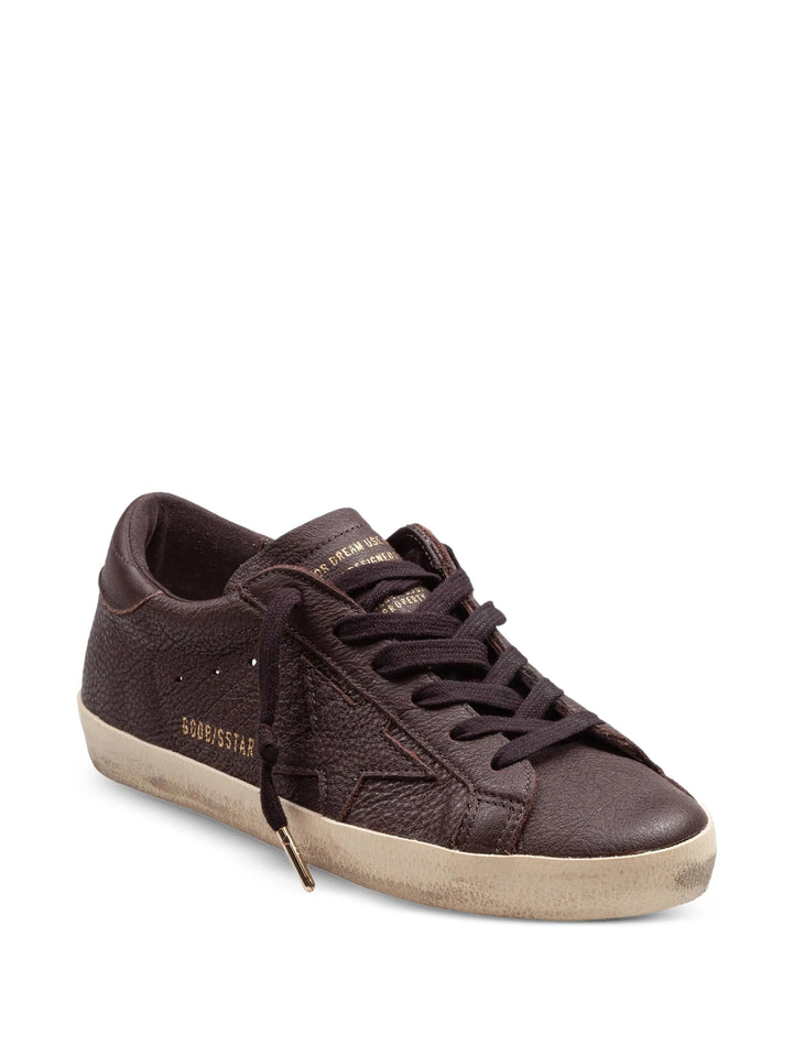 Super-Star leather with tone-on-tone leather star - More Colors Available