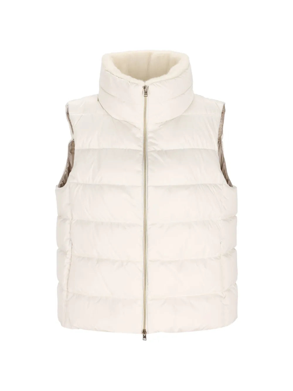 Herno Faux-Fur Collar Puffer Vest