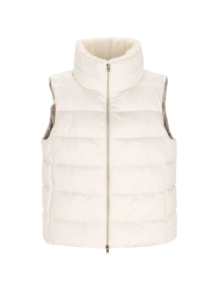 Herno Faux-Fur Collar Puffer Vest