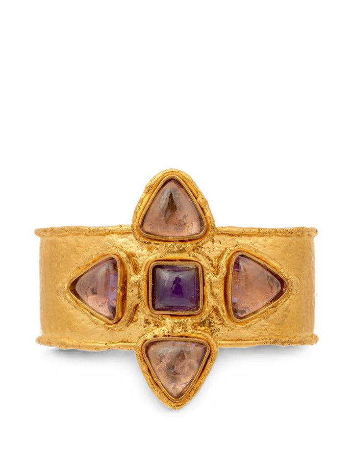 Sultan Amethyst Cuff Bracelet