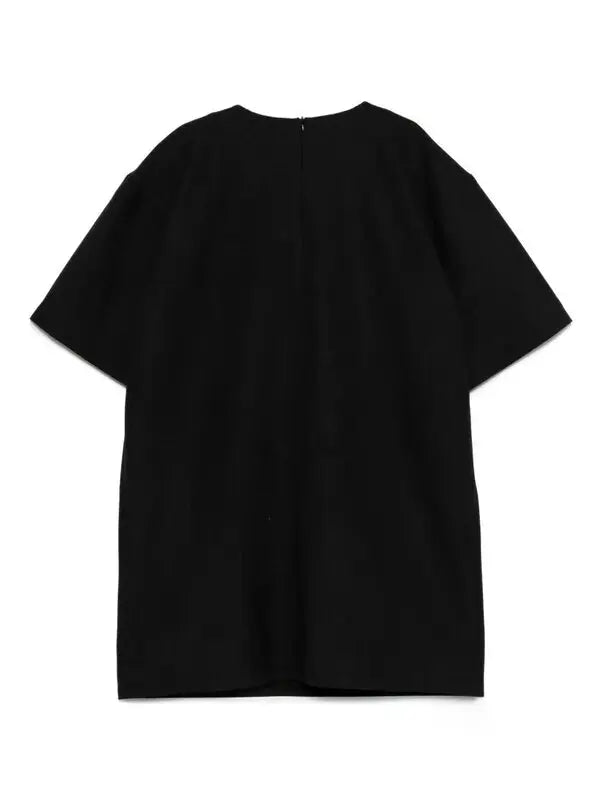 Plan C Sequin Pocket Mini Dress - Black