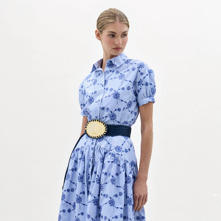 Ileana Blouse - Medium Blue