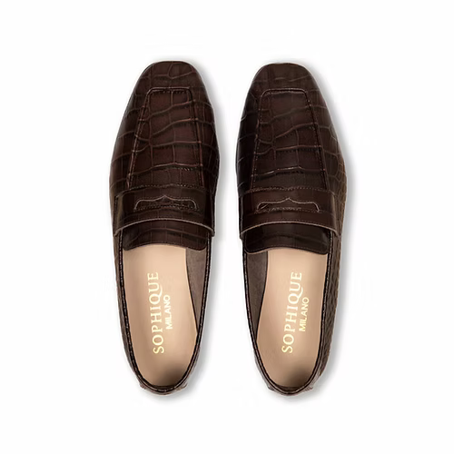 Essenziale Brown Croc-effect