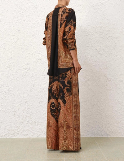 Hypnotic Relaxed Shirt - Black Paisley