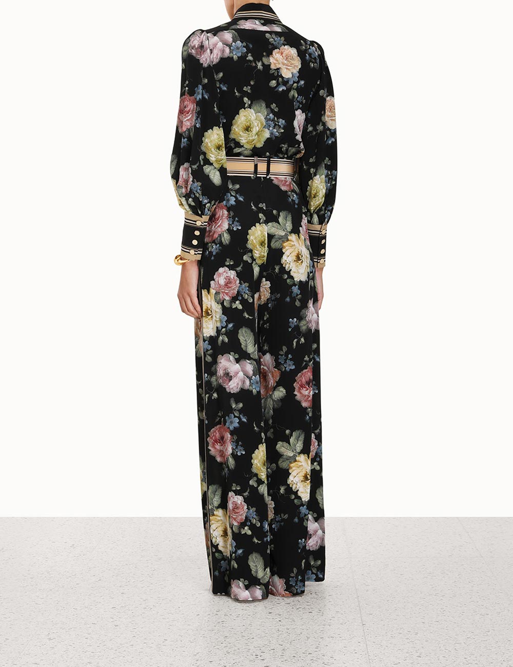 LUMINOSITY TROUSER - Multi Floral Black