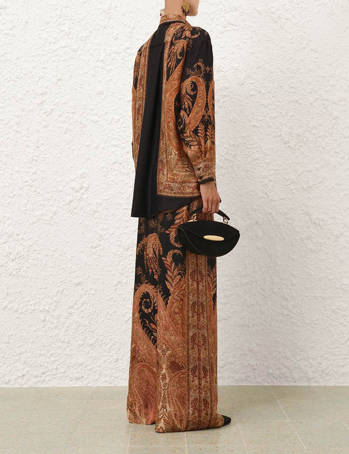 Hypnotic Relaxed Shirt - Black Paisley