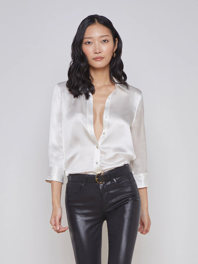 Dani Silk Blouse - Ivory