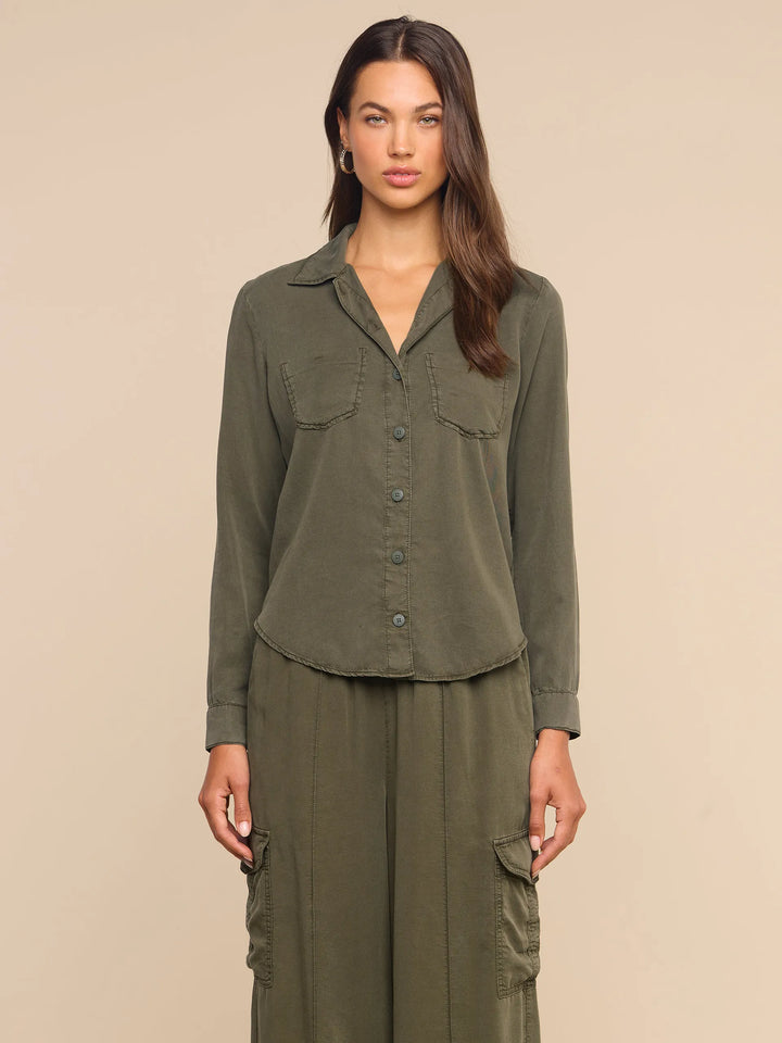 Isla Denim Shirt - Green