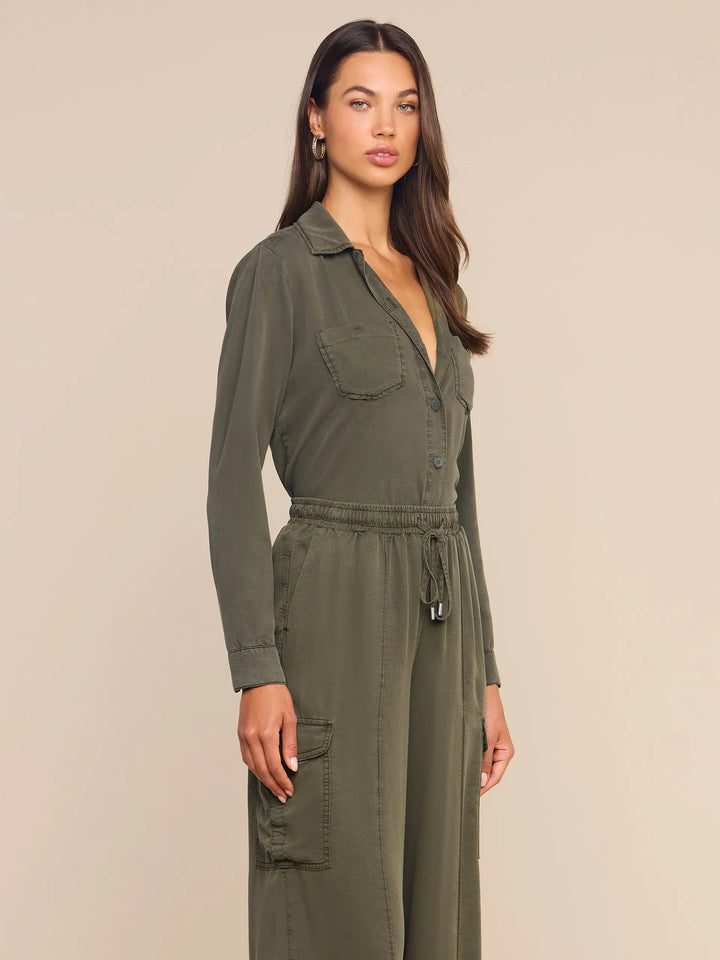 Isla Denim Shirt - Green
