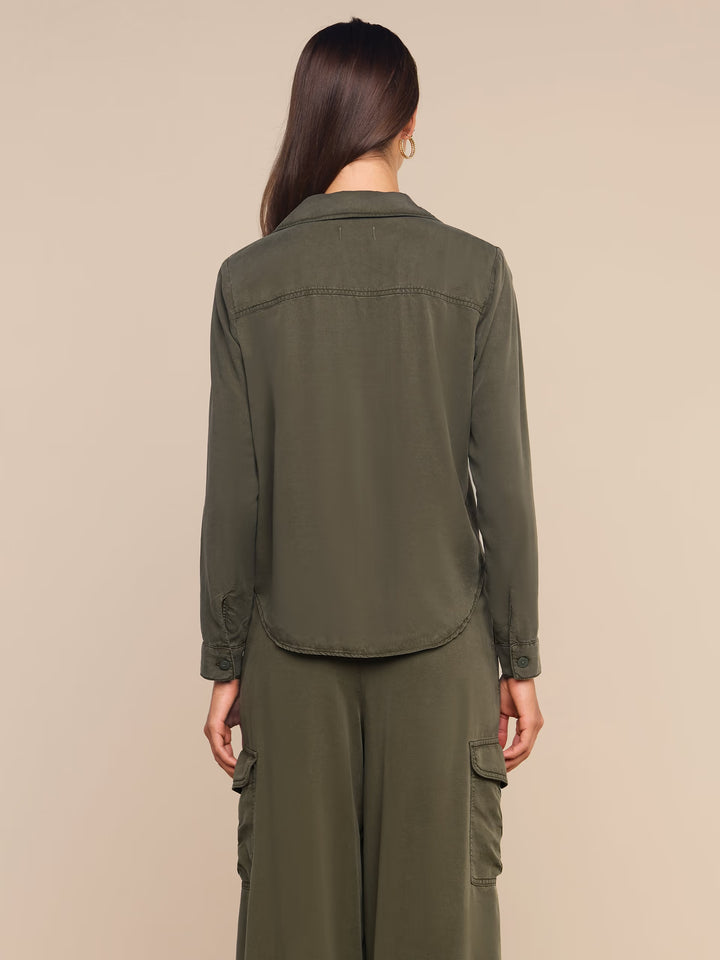 Isla Denim Shirt - Green
