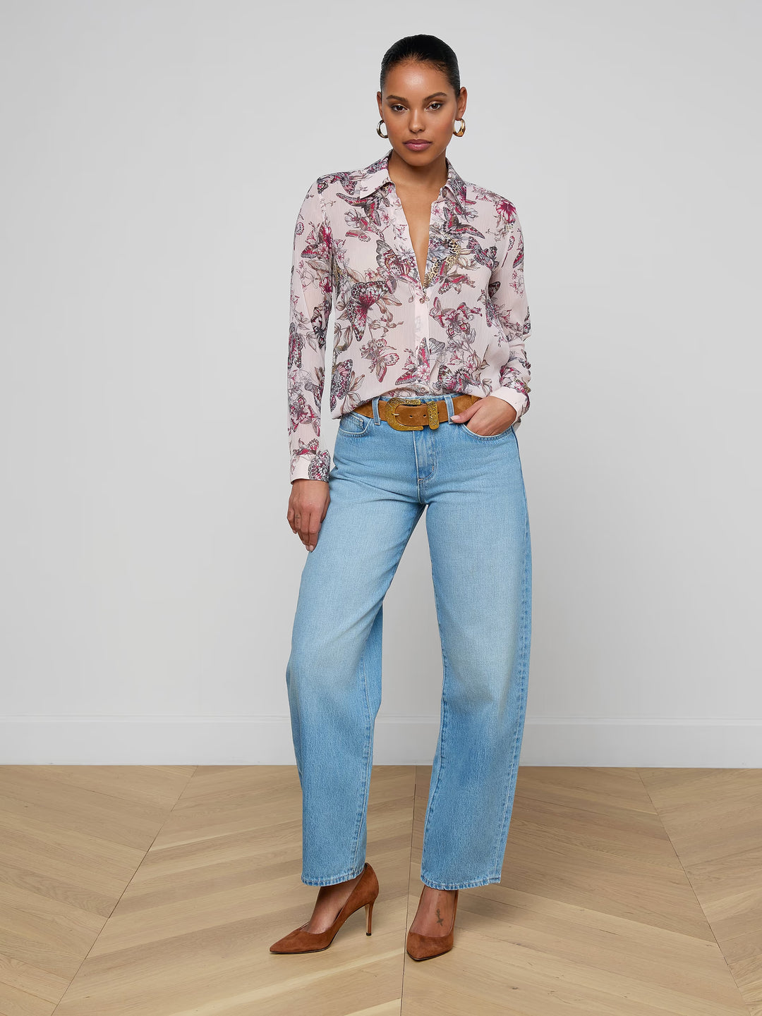 Laurent Blouse- Rose