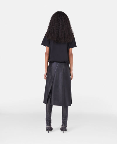 Alter Mat Split Front A-Line Skirt - Black
