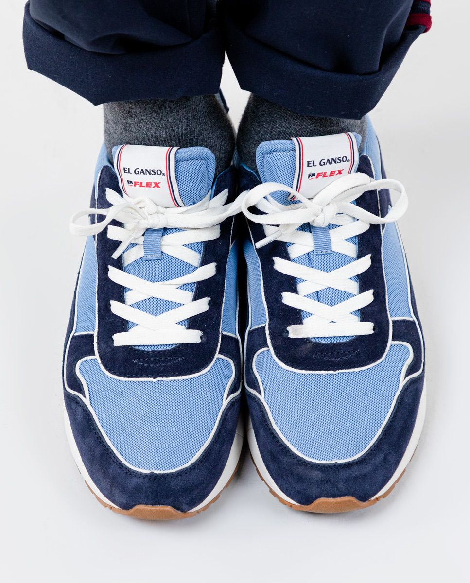 Track Mix Sneaker - Navy/Blue