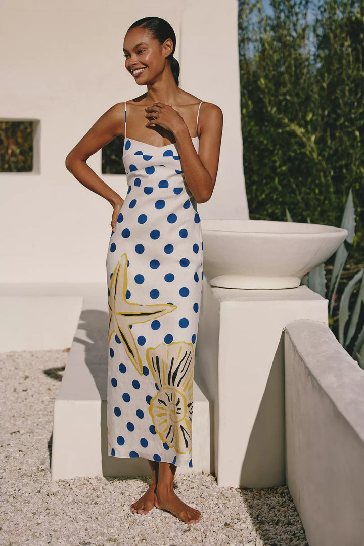 Paloma Dress - White Multi