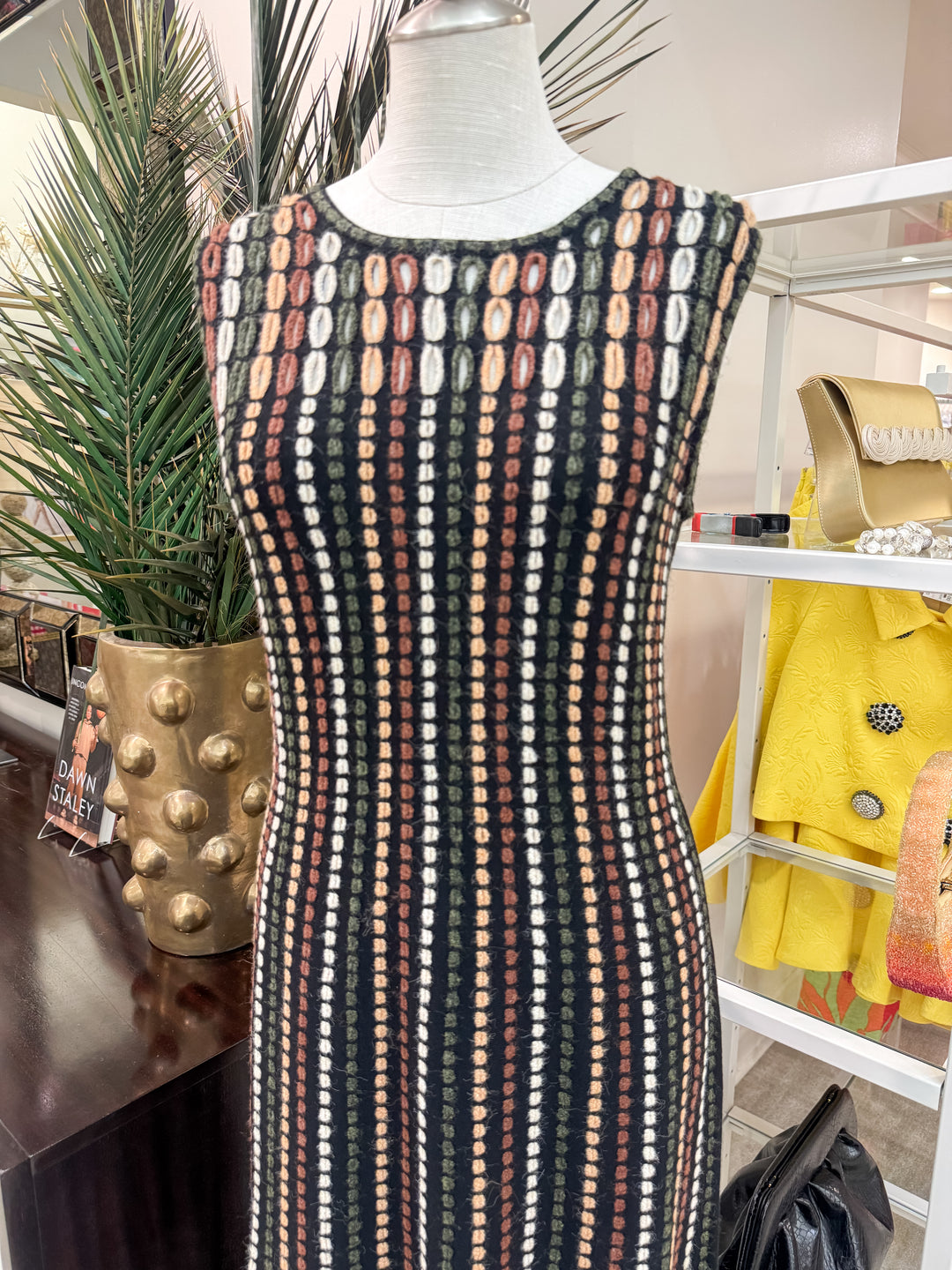 Amina Knit Dress - Black Multi