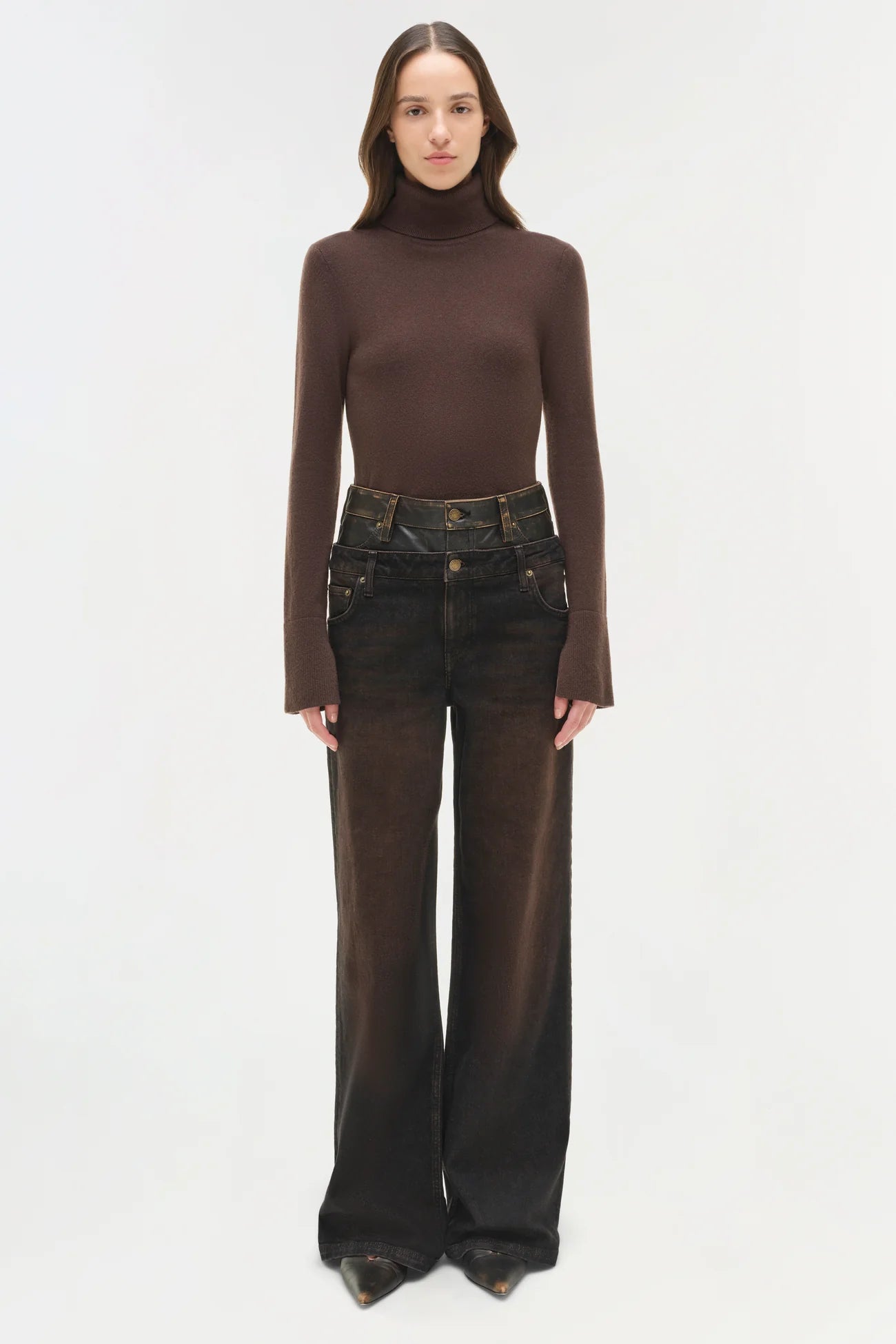 Fenwick Cashmere Turtleneck - Chocolate