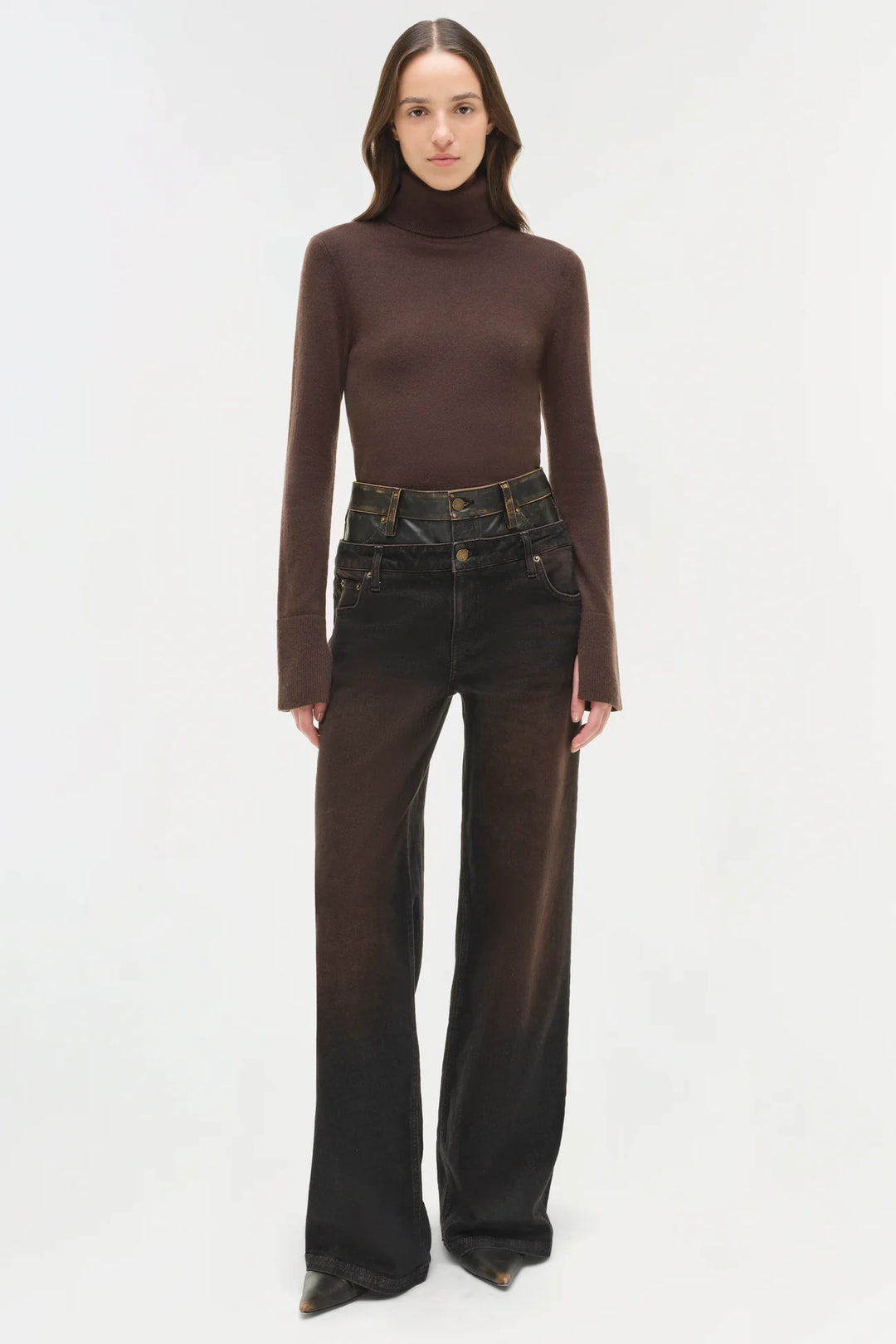 Fenwick Cashmere Turtleneck - Chocolate