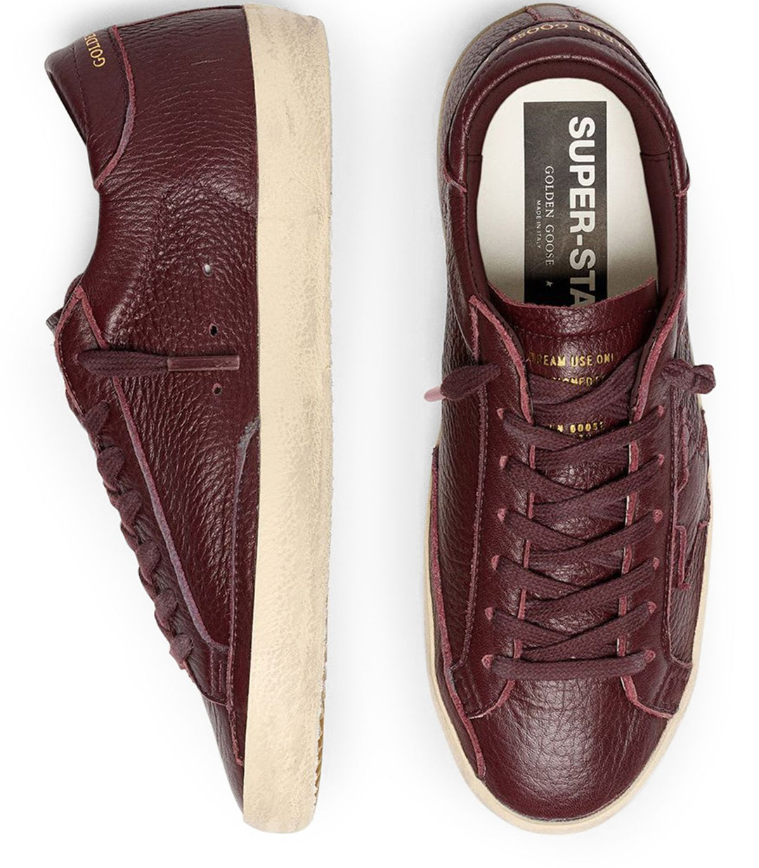 Super-Star leather with tone-on-tone leather star - More Colors Available
