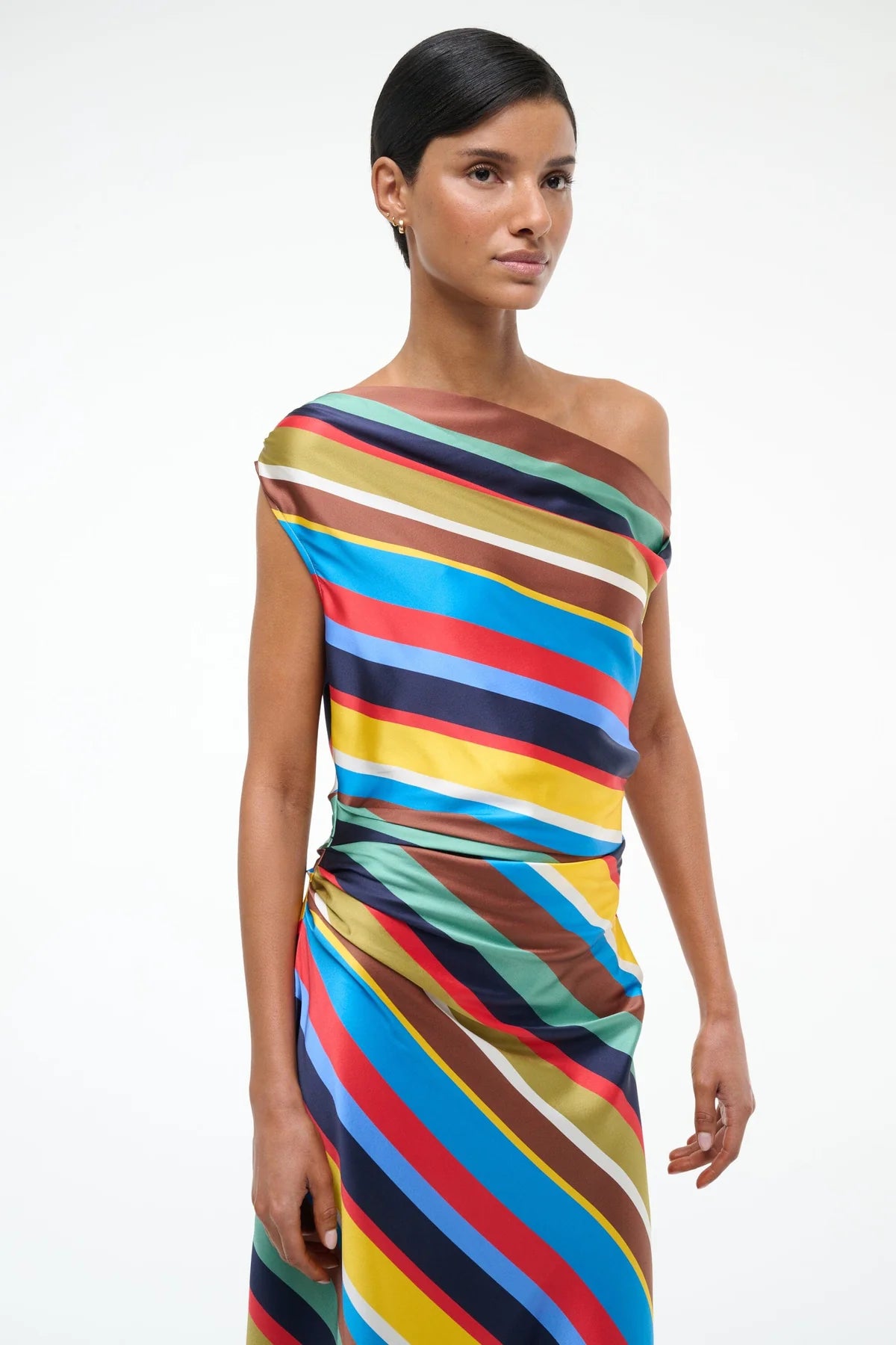 PHARE SILK DRESS - Market Stripe
