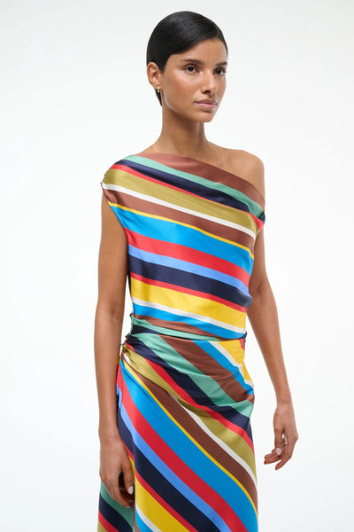 PHARE SILK DRESS - Market Stripe