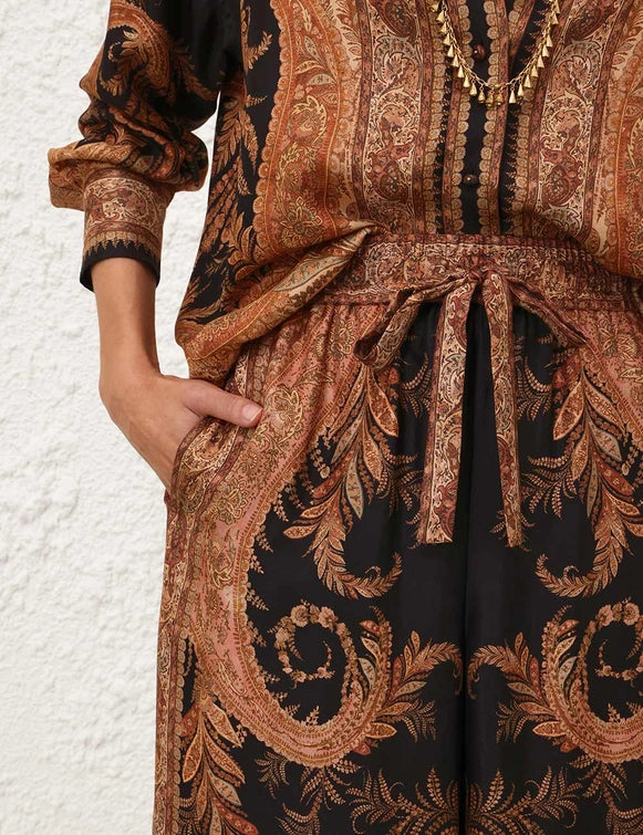 Hypnotic Track Pant - Black Paisley