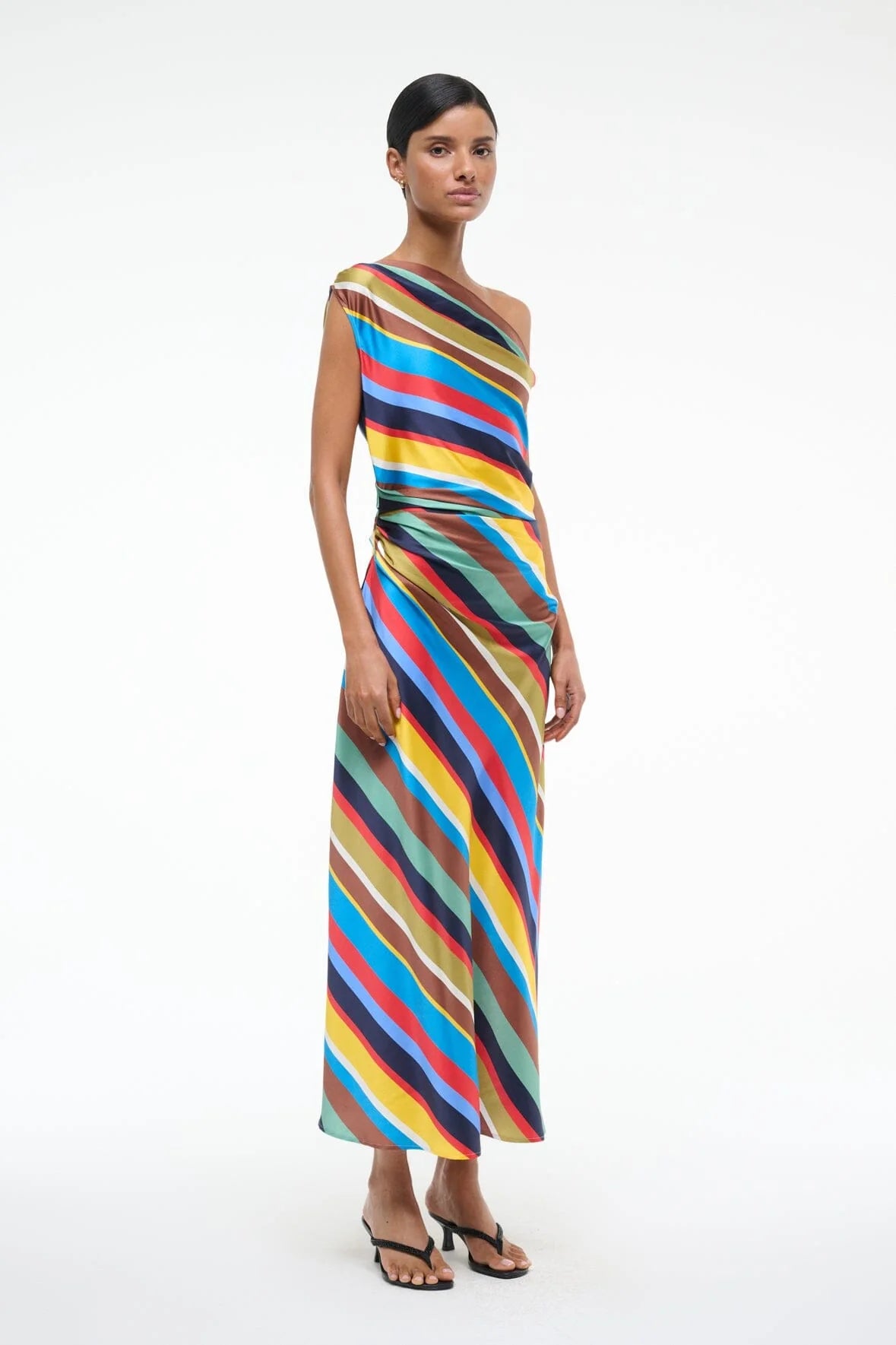 PHARE SILK DRESS - Market Stripe