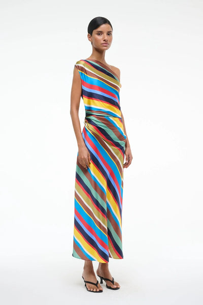 PHARE SILK DRESS - Market Stripe