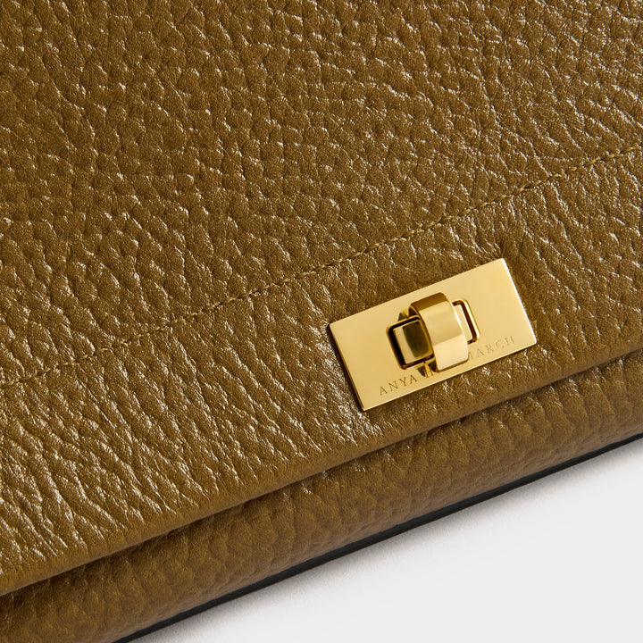 Mortimer Cross-body Leather and Suede in Nori Green