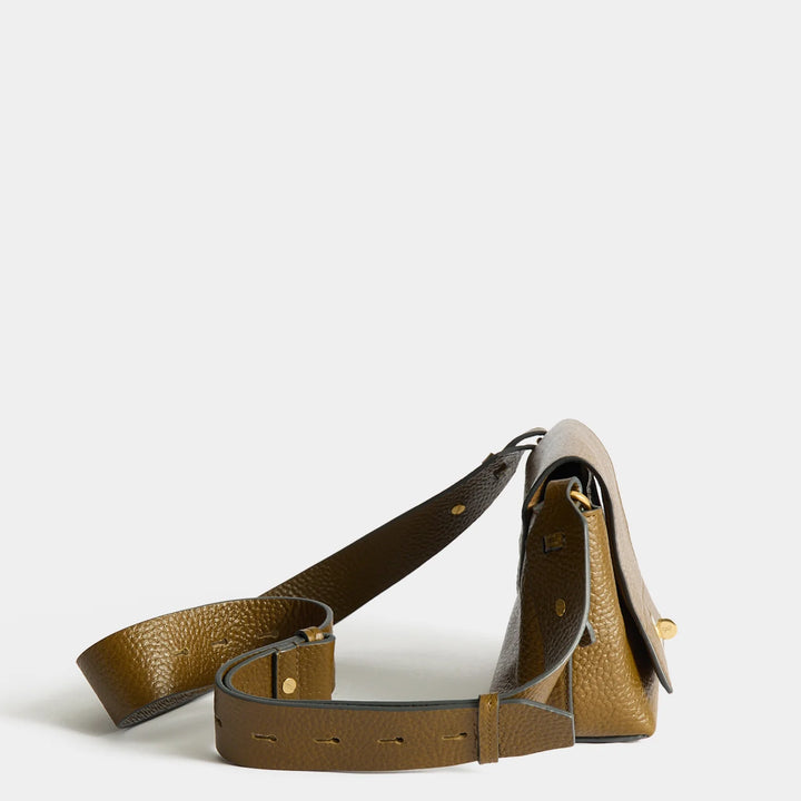 Mortimer Cross-body Leather and Suede in Nori Green