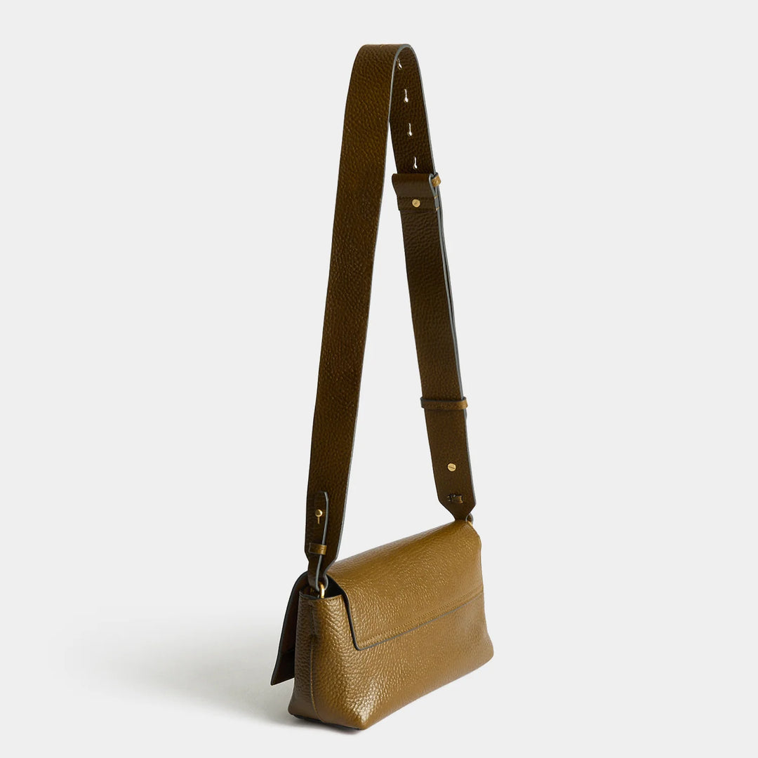 Mortimer Cross-body Leather and Suede in Nori Green