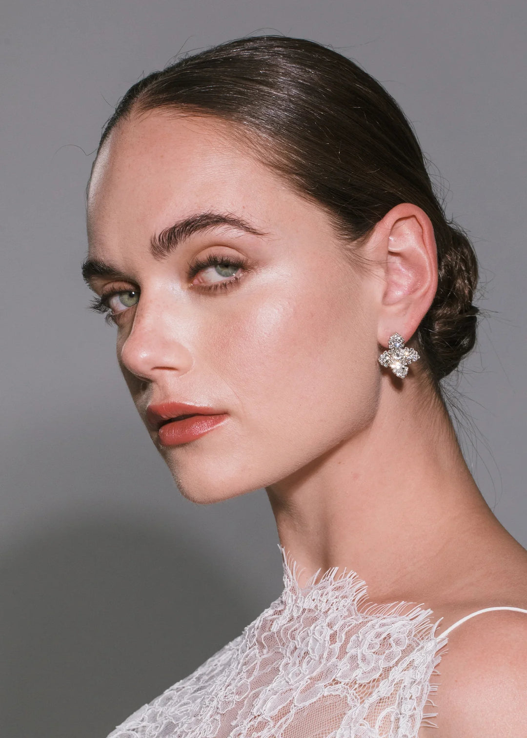 Fiona Earrings - Crystals