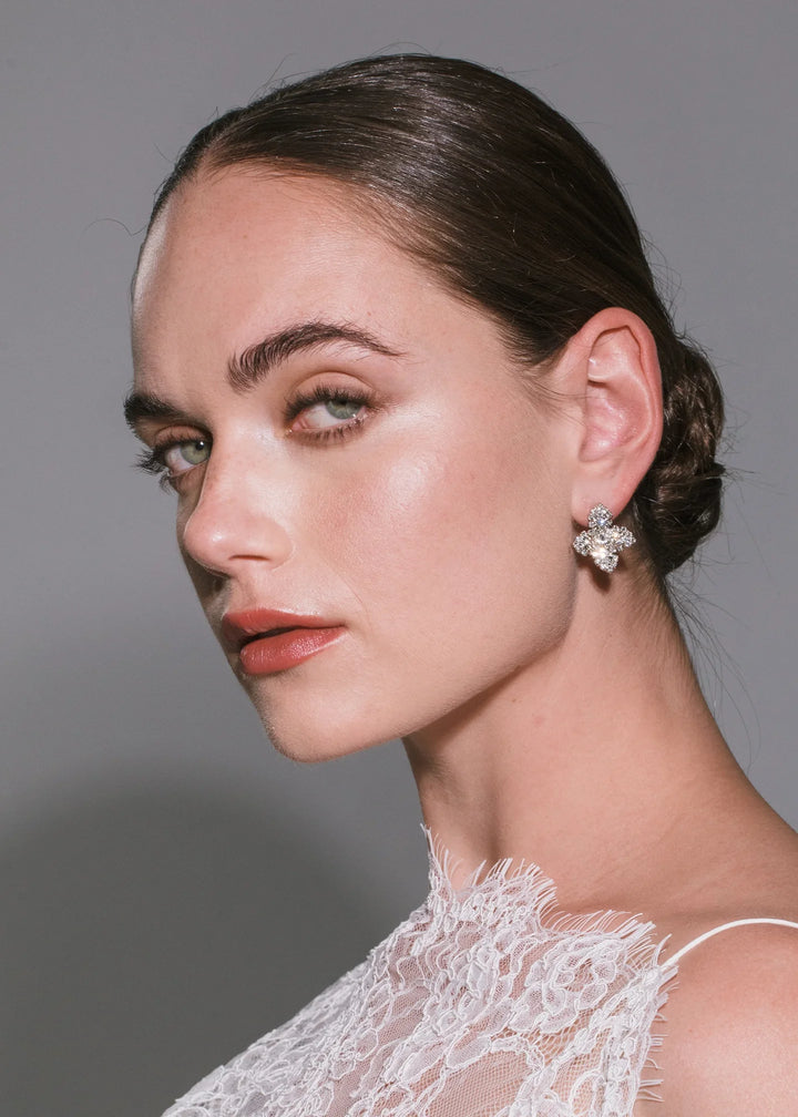 Fiona Earrings - Crystals