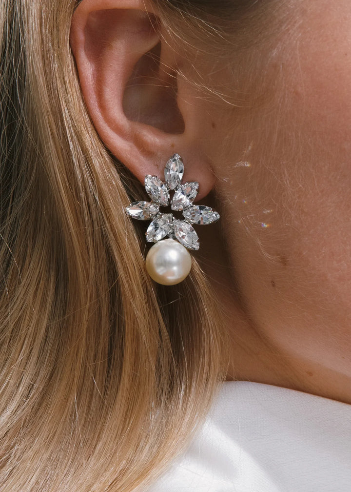 Liza Earrings - Crystal