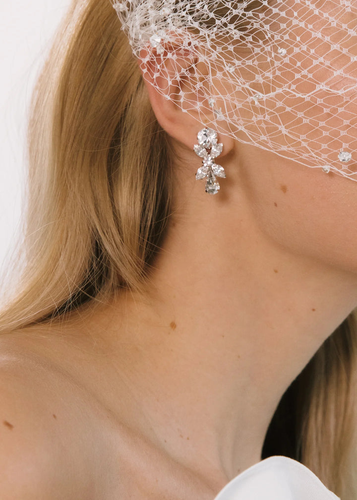 Parker Earrings - Crystal