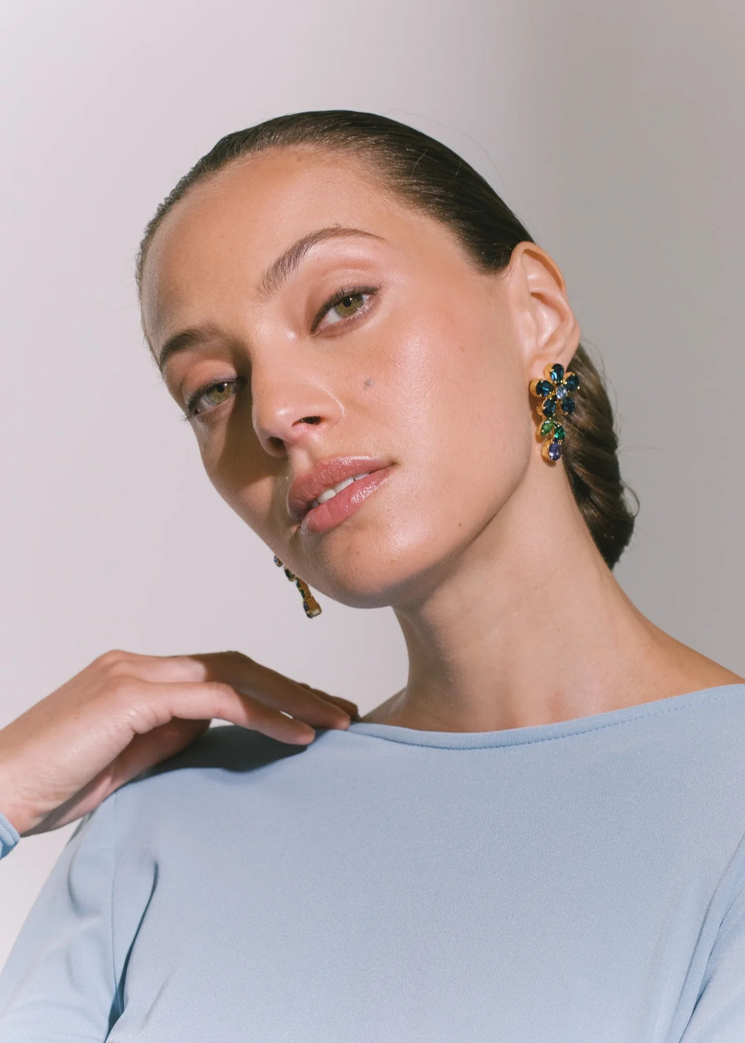 Odelia Earrings - Sapphire