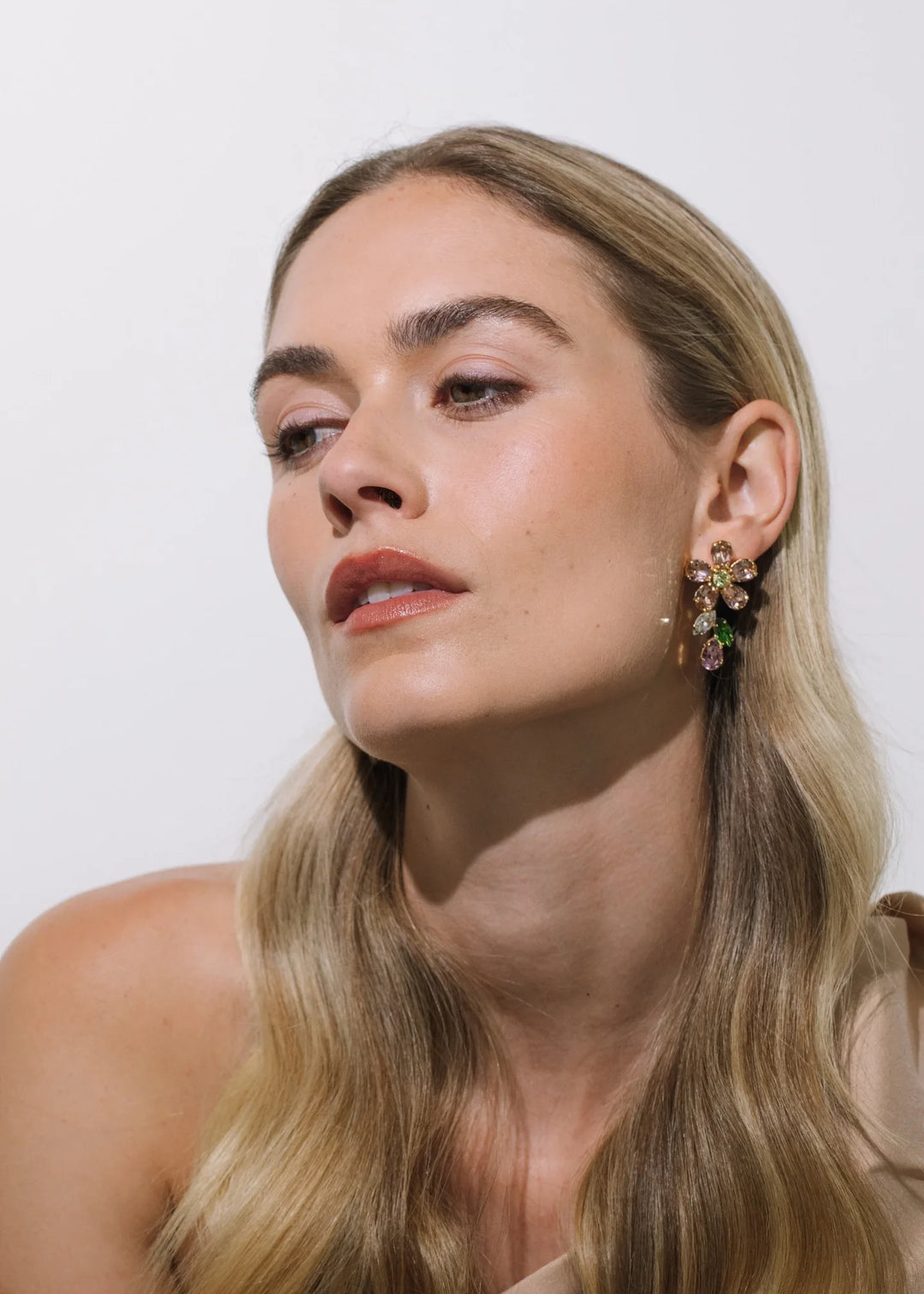 Odelia Earrings - Vintage Rose