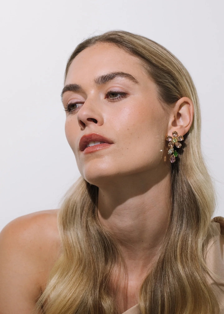 Odelia Earrings - Vintage Rose