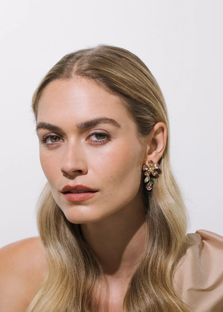 Odelia Earrings - Vintage Rose