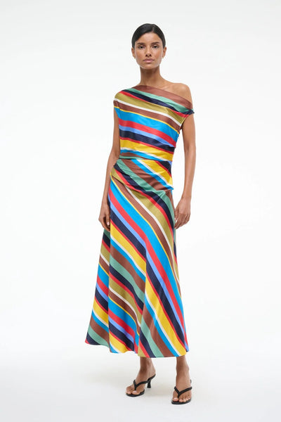 PHARE SILK DRESS - Market Stripe