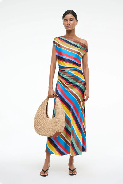 PHARE SILK DRESS - Market Stripe