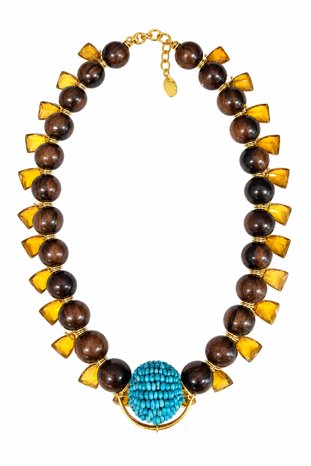 Chan Luu Centipede Necklace – Brown Wood