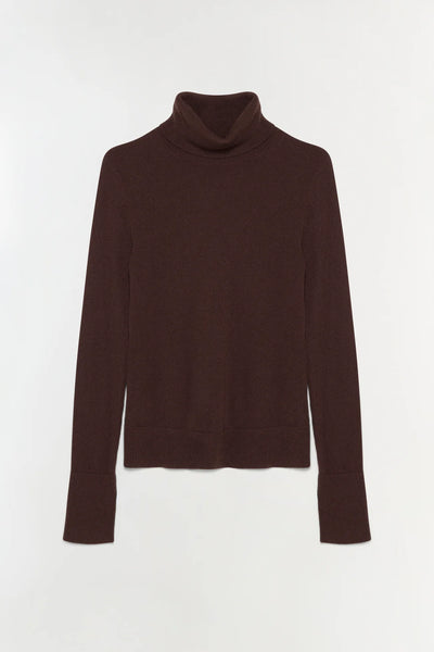 Fenwick Cashmere Turtleneck - Chocolate