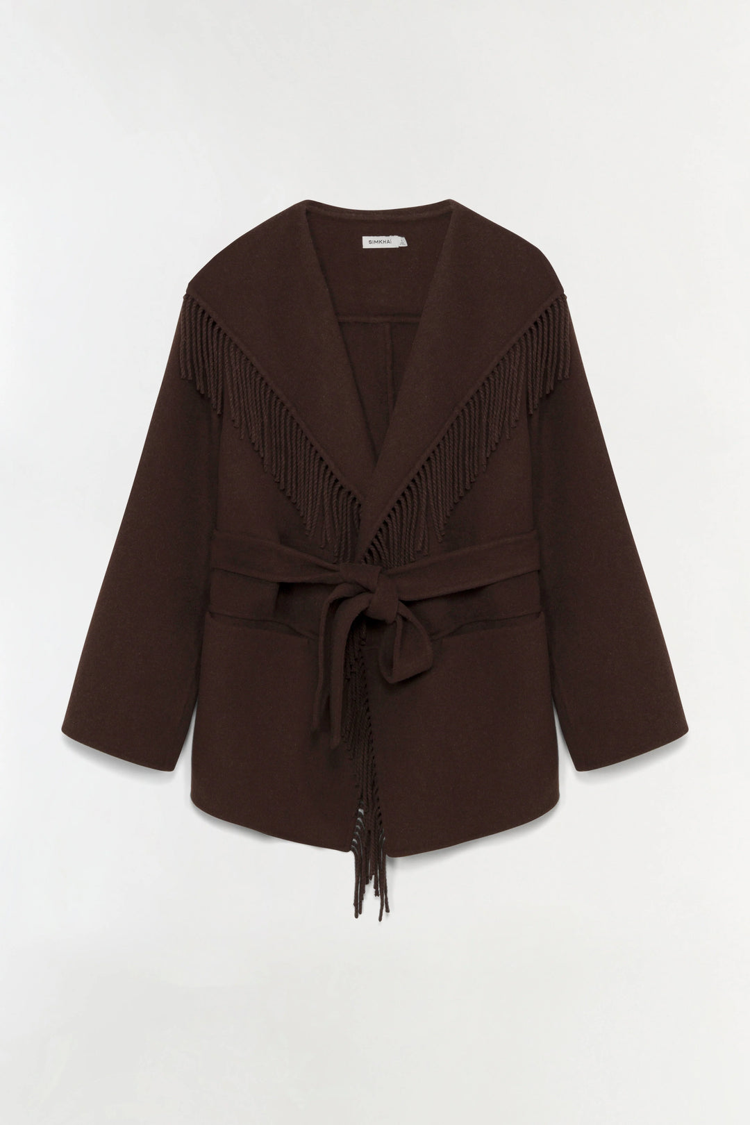 Rowen Fringe Jacket - Dark Brown