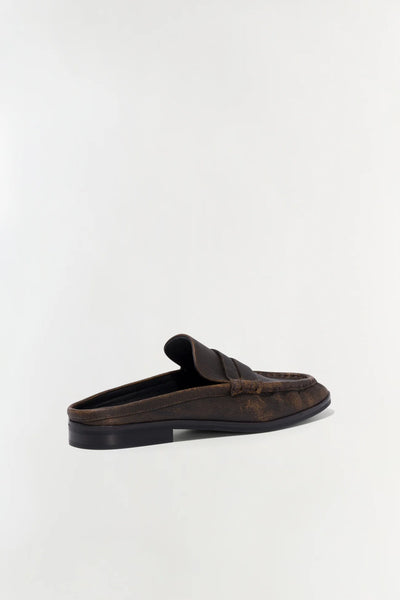 Dean Leather Loafer - Distressed Chocolate