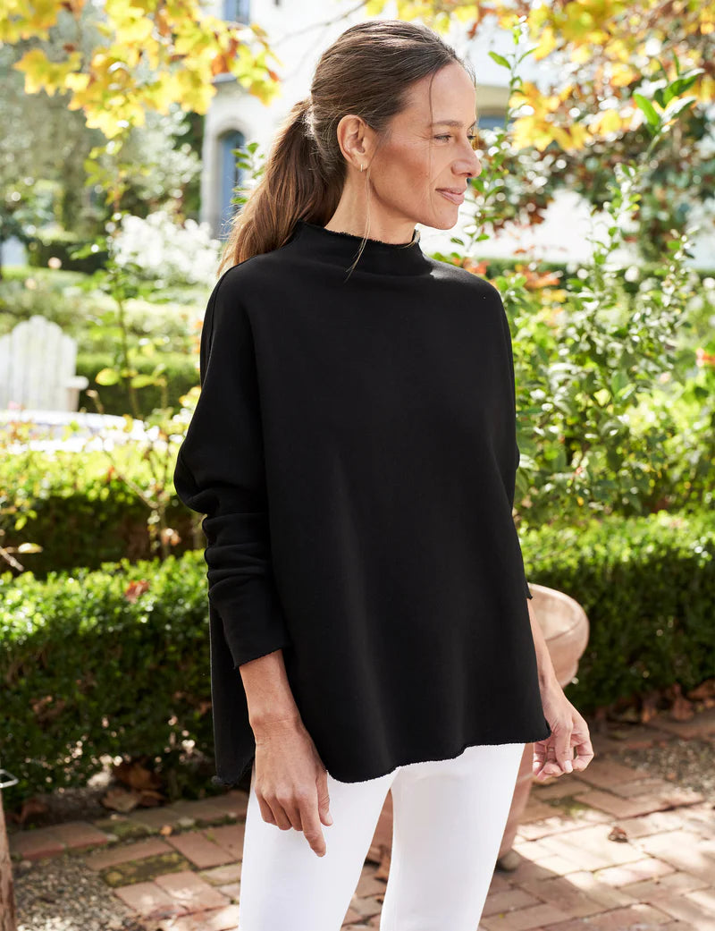 Effie Long-Sleeve Funnel Neck Capelet - More Colors Available